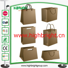 Kraft Paper Shopping Portable Bag with Handle for Supermarket